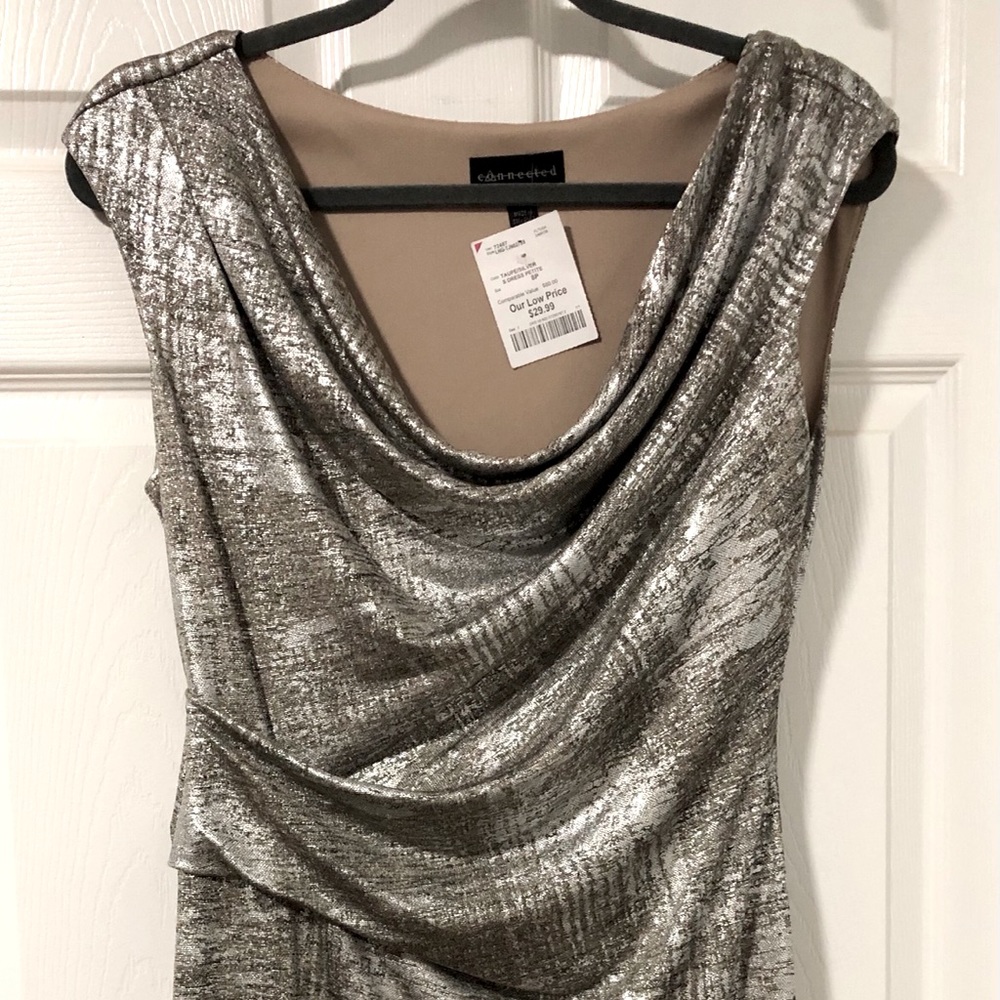 Silver Formal Gown/Dress